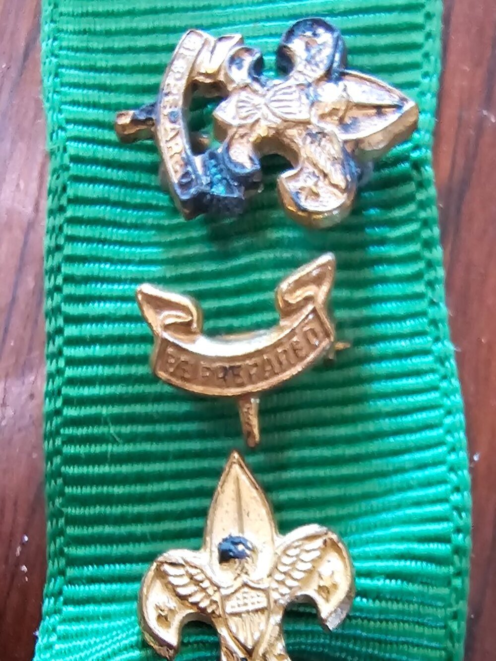 3 Vintage Boy Scouts of America (BSA) Parent / Mother's Advancement Pin Lot